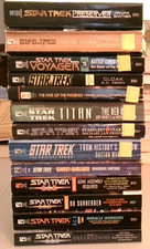 Lot of 13 Star Trek Paperback Books - Assorted Authors, Eras, Series