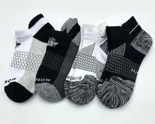 4 Pairs BOMBAS Women's Original Ankle Socks athletic Size Med 4 Colors Mix