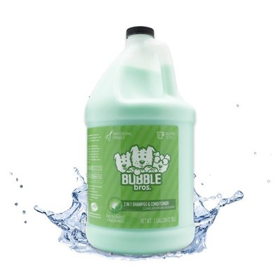 Bubble Bros. 2 in 1 Dog Shampoo and Conditioner for Pets, Gallon - Naturally ...