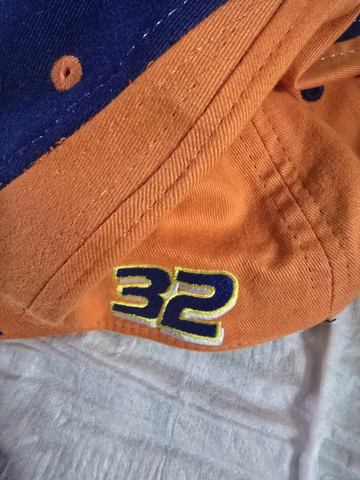 RICKY CRAVEN #32 MAREA CARRERAS BANDERA A CUADROS CARRERAS NASCAR SOMBRERO LLAMAS Foto 4 de 4