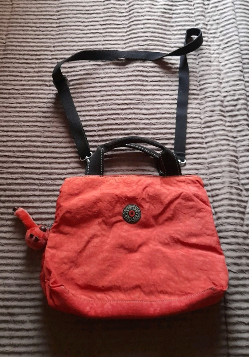 KIPLING Women's Orange Cross Body Bag With Monkey Charm