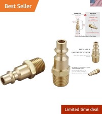 Air Hose Fittings And Air Coupler Plug, Air Compressor Quick-Connect MNPT Mal...