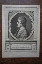 WHITE NICOLAS. PORTRAIT ENGRAVING 18th century EVEQUE DE MARSEILLE (1445-1466)