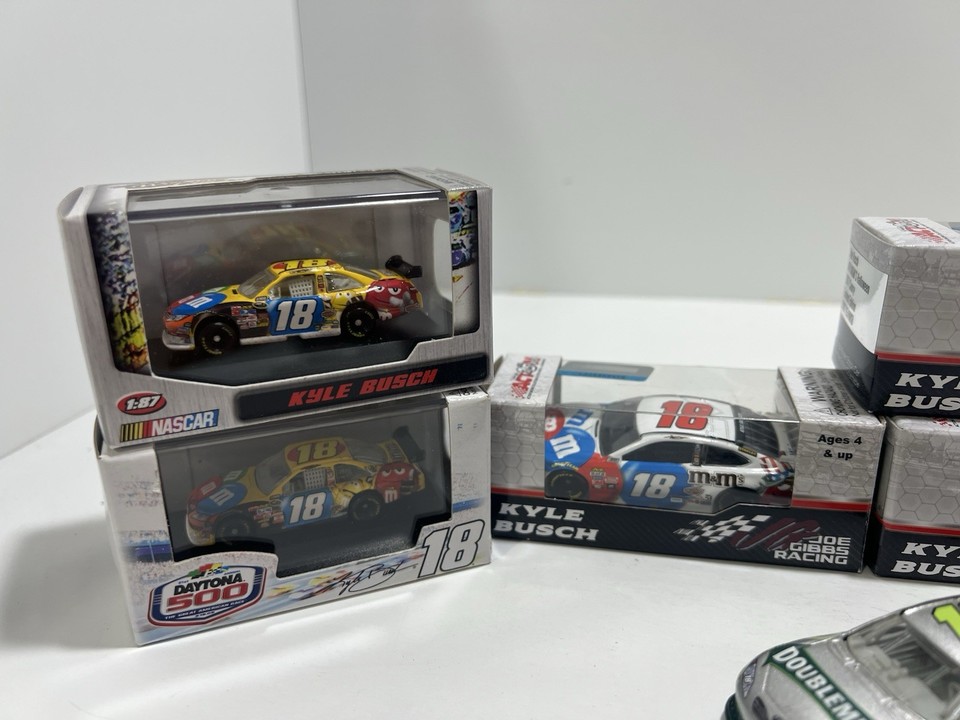 1/64 Scale And 1/87 Scale Kyle Busch Die Cast Lot (Mostly New In Box ...