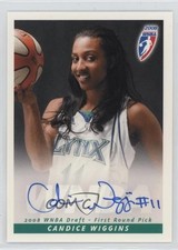 2008 Rittenhouse WNBA First Round Pick Candice Wiggins Rookie Auto RC 8d4