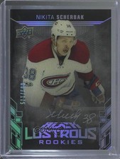 2017-18 SPx UD Black Lustrous Rookies 89/175 Nikita Scherbak #LR-NS Auto 1hh