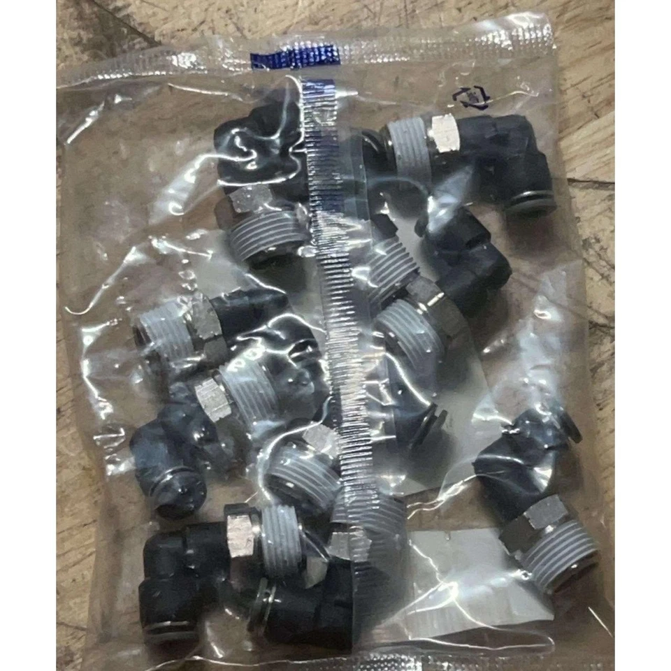 NORGREN PNEUFIT C C24470438 Elbow Fitting PL 1/4-N3 Quick Connect Bag of 10 - Image 3 of 4