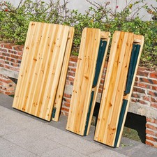 Foldable Garden Beer Table & Bench Set Outdoor Patio Folding Seat Party Camping