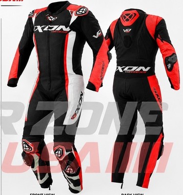 New Man Motorbike racing leather suit motorcycle Custom Made 1 & 2 Piece Suit