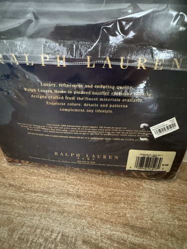 Ralph Lauren Equestrian Paisley Twin Flat Sheet - Picture 3 of 5