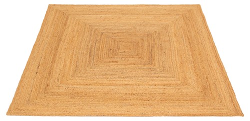 Traditional Vintage Hand Woven Carpet 6'7" x 6'7" Jute Kilim Area Rug - Picture 3 of 9