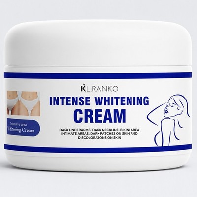 Intense Skin Brightening Cream for Underarms, Neckline Face and Body Whitening