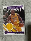 Shaquille O'Neal 2020-21 Panini Donruss Los Angeles Lakers Game Used Jersey Card