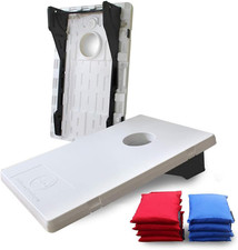 All Weather Corntoss Bean Bag Cornhole Yard Game Set for Indoor and Outdoor Use