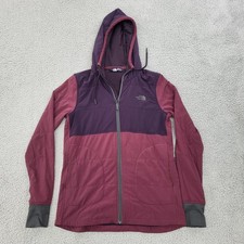 The North Face Hoodie Jacket Womens XS Purple Full Zip Pockets
