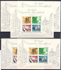 1973 Germany - Berlin - 50 Broadcasting - Yvert No. 416/19 - MNH** - 5 Sheets