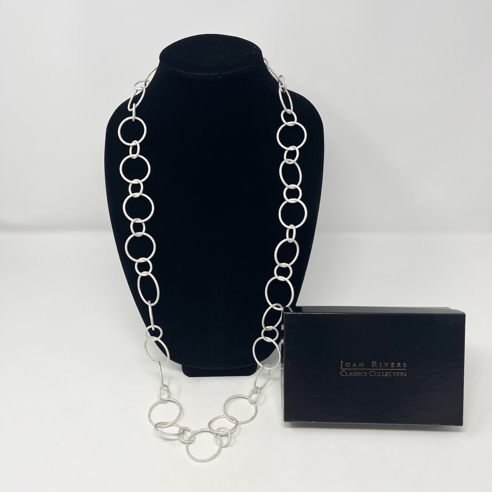 Joan Rivers Bubble Chain Matte Infinity Link Neck… - image 1