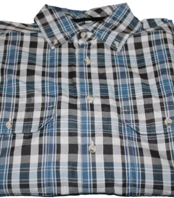 O) HERREN HEMD HERRENHEMD KARIERT NORTHLAND PROFESSIONAL WARRICK BLAU GRAU S
