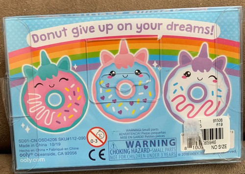 GIUSTIZIA UNICORNO CIAMBELLE PUZZLE GOMME PROFUMATE VANIGLIA SUPER CARINO!! - Foto 2 di 2