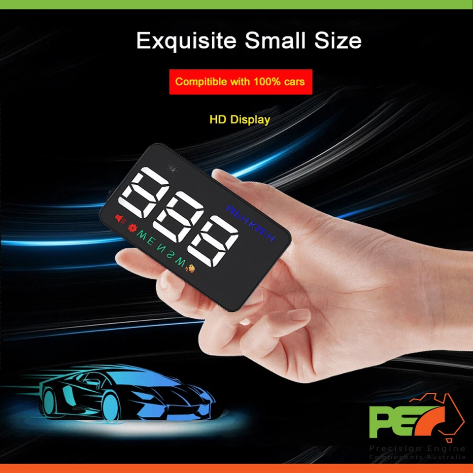 A5 HUD Head Up Display 3.5" GPS Windscreen Speed Warning Guage For Lotus ESPRIT - Image 4 of 4