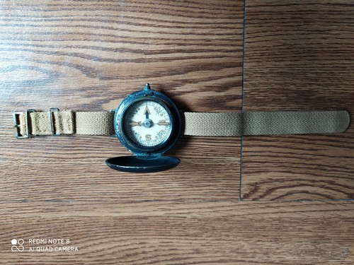 Rare antique dial operating wrist wear compass (WWI). - Picture 5 of 12