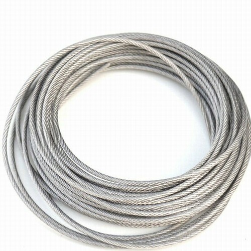 304 Stainless Steel Wire Rope Cable 7x7 PVC Plastic Coated 5/10/20M Clothes Line - Picture 2 of 7