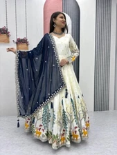 Launching New Dola Silk Gown With Faux Georgette Dupatta For Reception