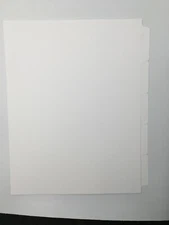 1,000 WRITE ON or Copy  Index dividers 200 sets of 5th cut, no punched