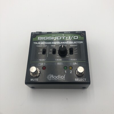 Radial Engineering Bigshot True Bypass Instrument Selector Pedal Guitar