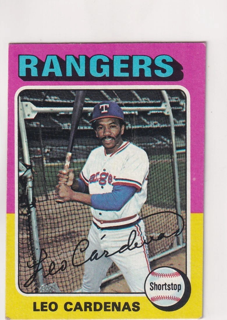 1975 TOPPS MINI LEO CARDENAS TEXAS RANGERS #518 (REVIEW PICS) (VG-EX) (AA)-263