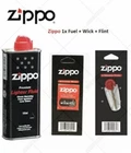 Genuine Zippo Lighter Fuel Fluid Petrol, Flint, Wick, Free Delivery