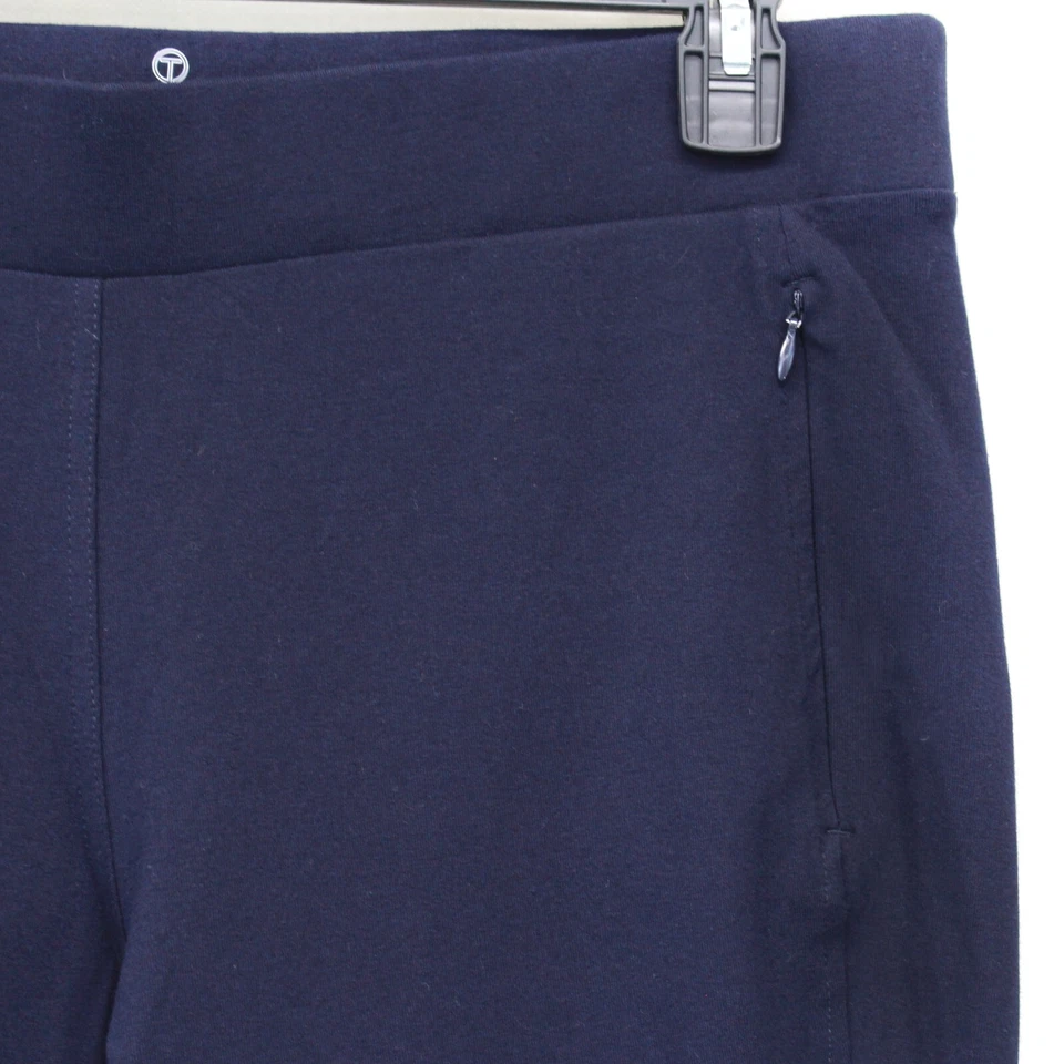 Talbots Plus Navy Blue Everyday Yoga Ankle Zipped Pocket Pants 1X - Image 3 of 4