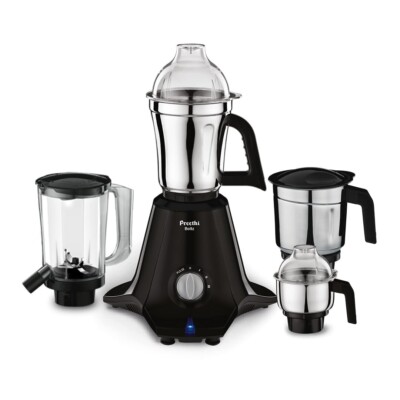 Preethi Boltz Mixer Grinder MG-288 1000 W Mit 4 Behältern Schwarz AEs