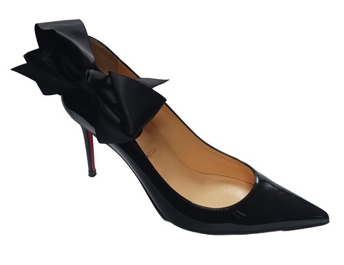 Pinzas de moño grandes para zapatos (2 piezas), color: negro - Imagen 2 de 4