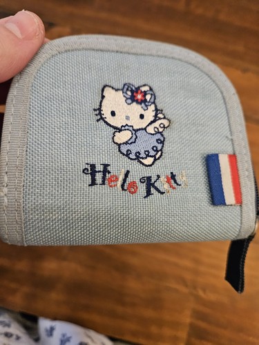 Hello Kitty Wallet 2002 Sanrio Blue Coin Wallet - Picture 4 of 4