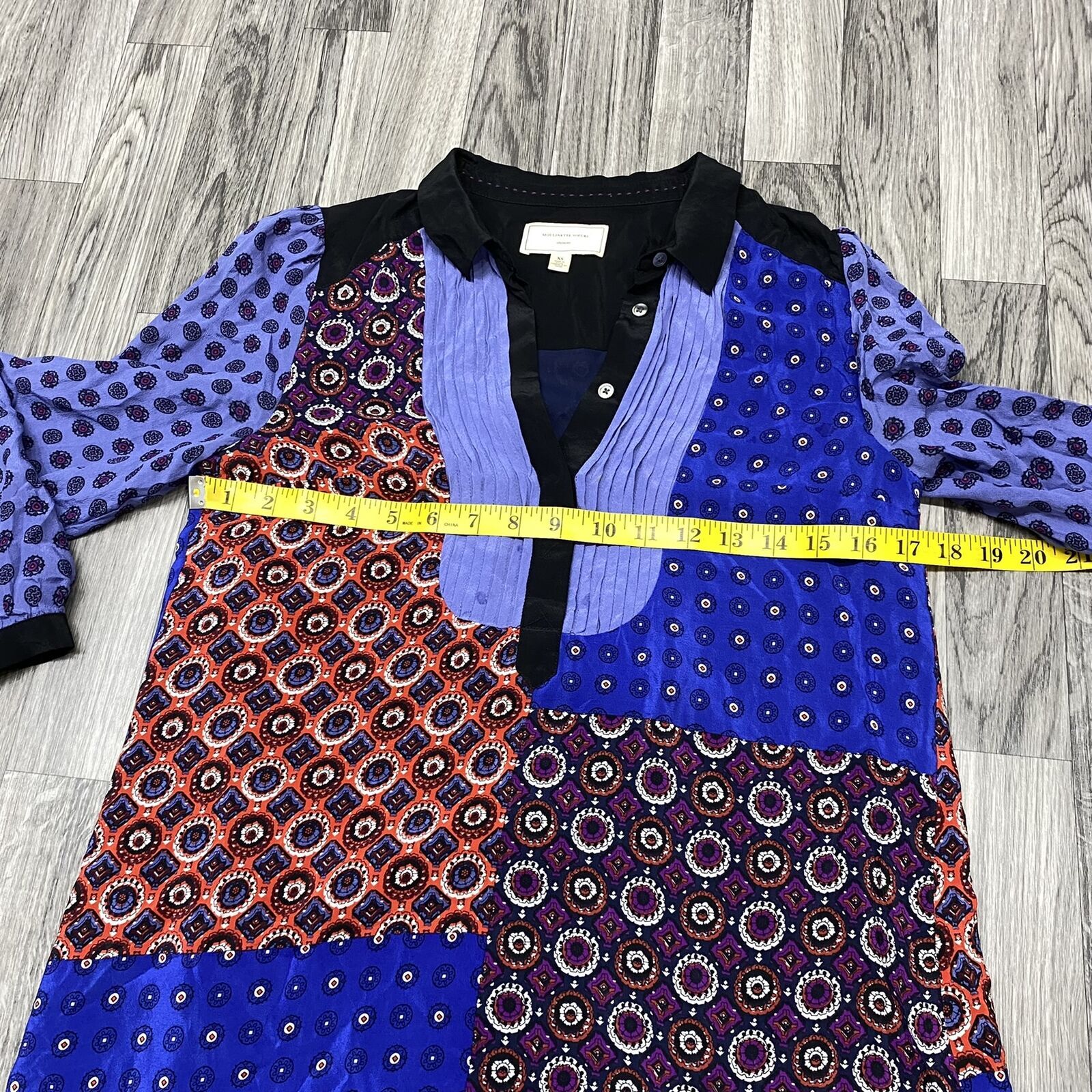 MOULINETTE SOEURS V-Neck Patchwork Multicolor Pri… - image 11