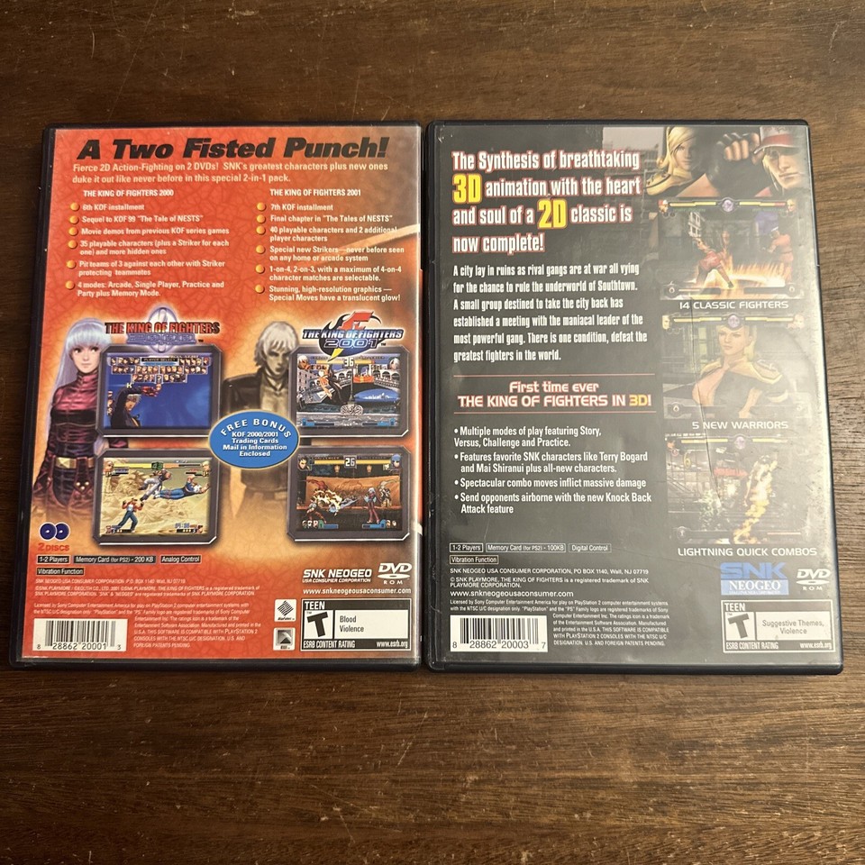 The King Of Fighters 2000-2001 La Saga Continua GIOCO PS2 VERSIONE