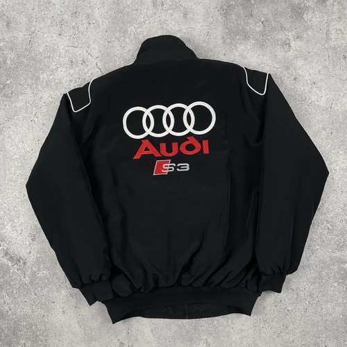 Vintage AUDI S3 Racing Jacket Men’s Black Size L - Picture 4 of 9