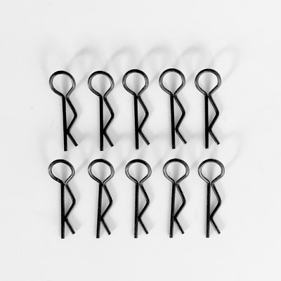 Karosserie Klammern Clips 22.5 mm schwarz für RC Car 1:10 1:8 10 Stk partCore 31