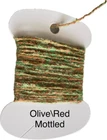 olive mottled nymph buggy yarn