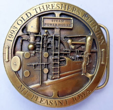belt buckle 1993 Midwest Old Threshers Reunion steam power room Mt. Pleasant IA