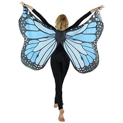 Danzcue Adult Soft Blue Butterfly Wings Dance Costume Accessory 606345272074 Ebay