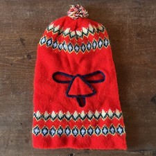 Vintage Knit Ski 70s 80s Robber Mask Full Face 3 Hole Multi-color