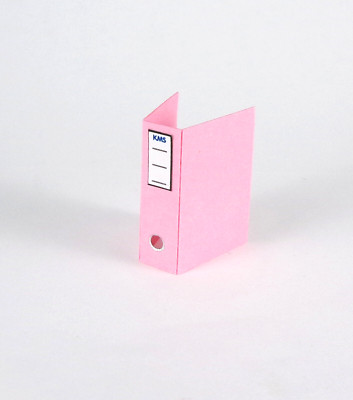 Dollhouse UK Artisan Delph Miniatures Binder, Pink