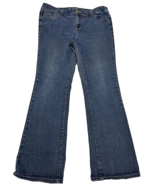 Lane Bryant Womens Slim Boot Genius Fit Jeans Size 20 Embellished Back Pockets