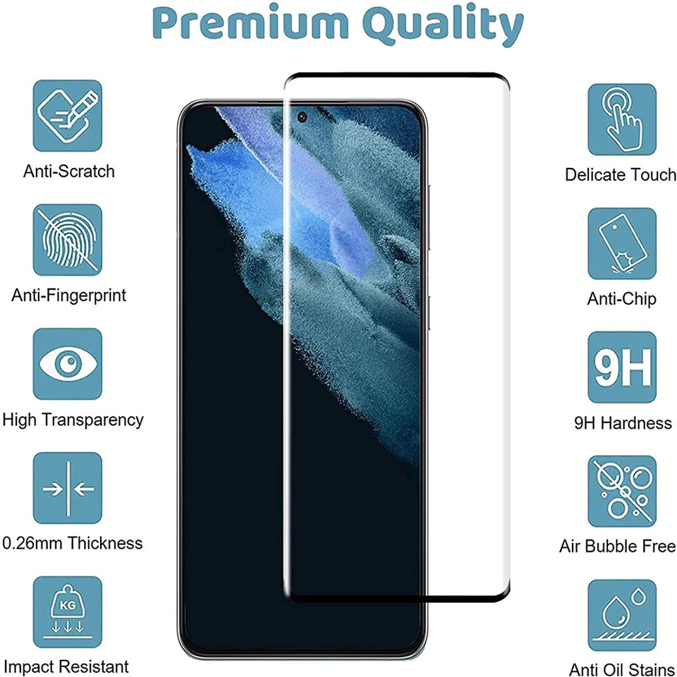 适用于小米 17 15T 15 14 14T 13 13T 12 Pro Max 9H 钢化玻璃屏幕保护膜 — 第 3/4 张图片