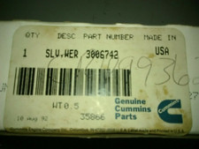Nos N14 Cummins Front Crank 3006742 Speedy Sleeve Wear Ring