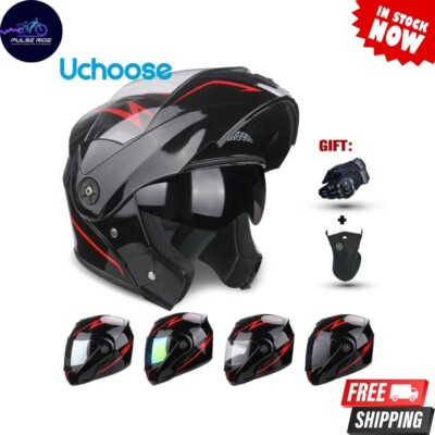 DVS Modular Klapphelm vorne Motorradhelm Motorradunfall Unisex, Gratisartikel UK