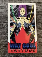 vintage WAY COOL TATTOO BUSINESS CARD Toronto CANADA ephemera