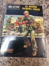 US Marines USMC Raiders Squad Bolt Action WWII Warlord Games Models New 